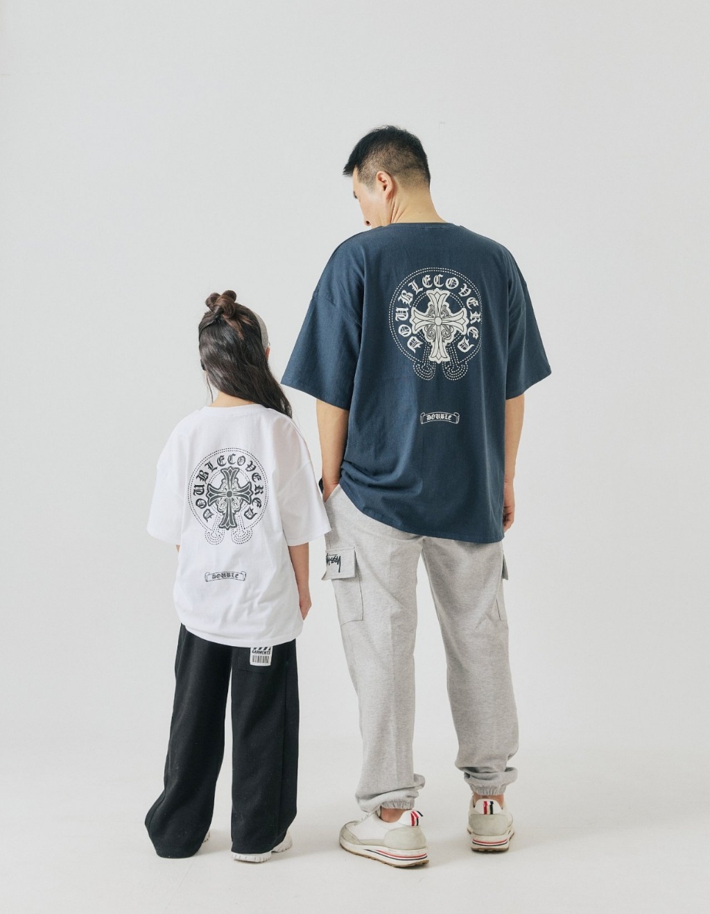 正韓夏Ggomenge 親子裝_兩色復古圖騰上衣