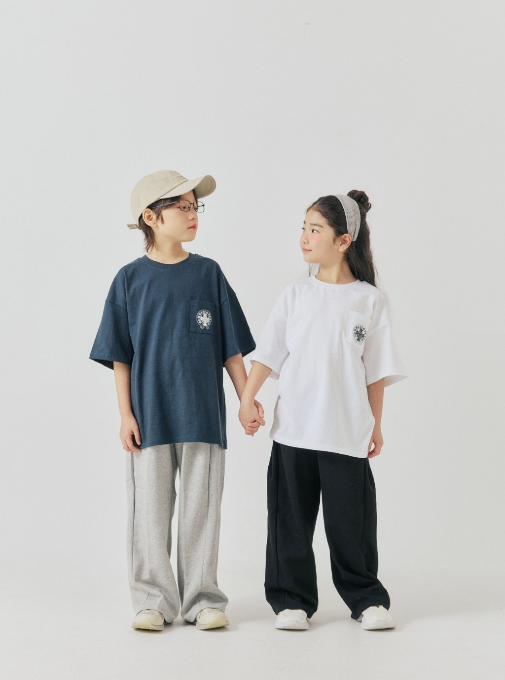 正韓夏Ggomenge 親子裝_兩色復古圖騰上衣