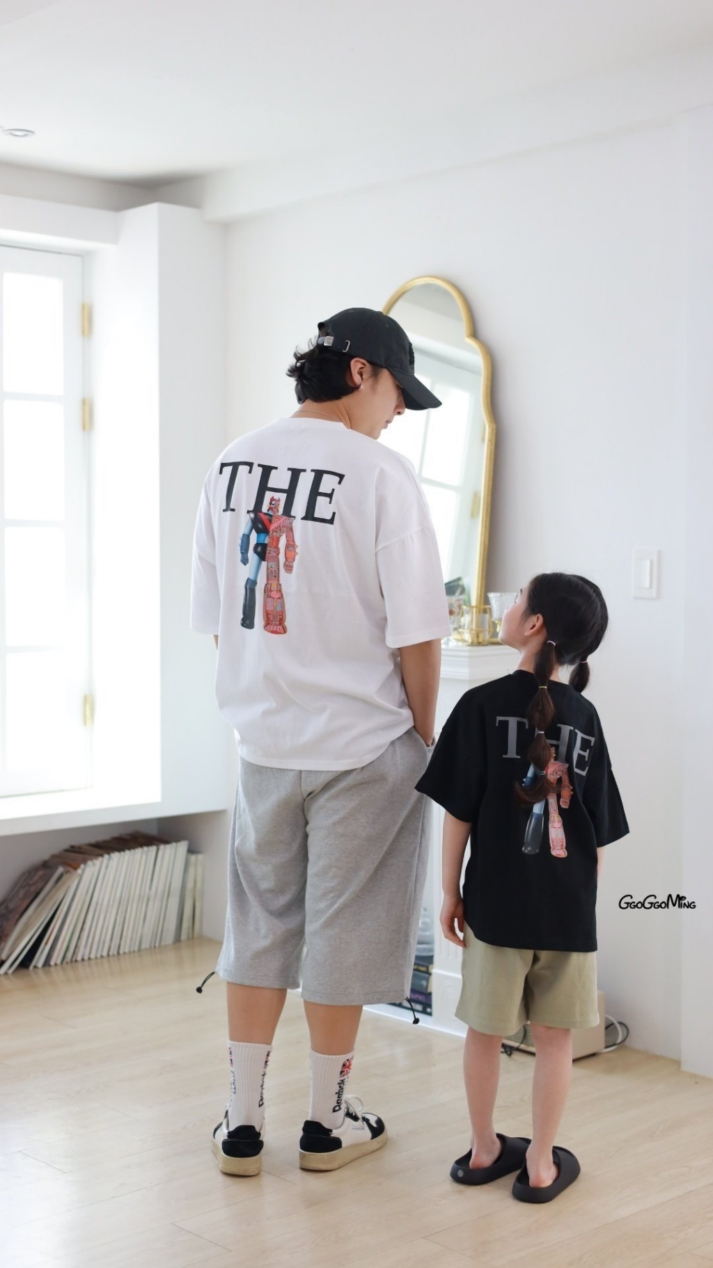 正韓夏Ggomenge 親子裝_兩色機器人上衣