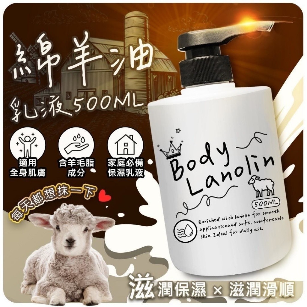 Body Lanolin綿羊油乳液大容旺500ML