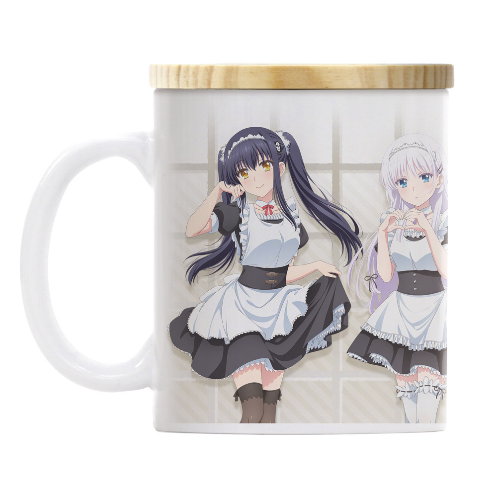 Cospa 033026 TVアニメ『Summer Pockets』 描き下ろし しろは・蒼・鴎・紬 フタ付きフルカラーマグカップ ご奉仕メイドVer. [TVアニメ『Summer Pockets』]