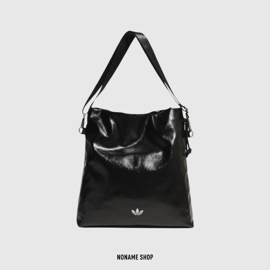 ADIDAS ORIGINALS 皮革 鏈條 小香平替款 單肩包 側背包 黑色