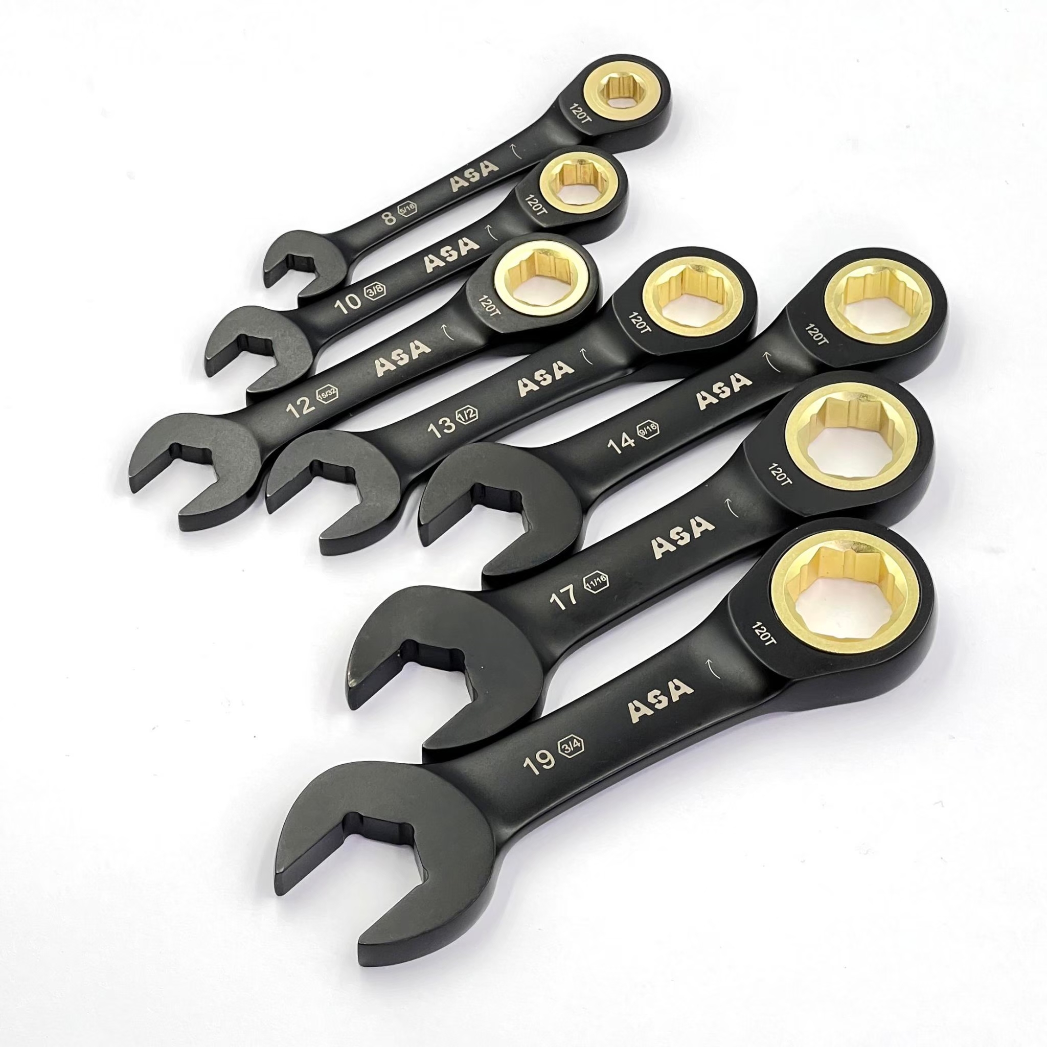 ASA｜黑金棘輪搖頭扳手