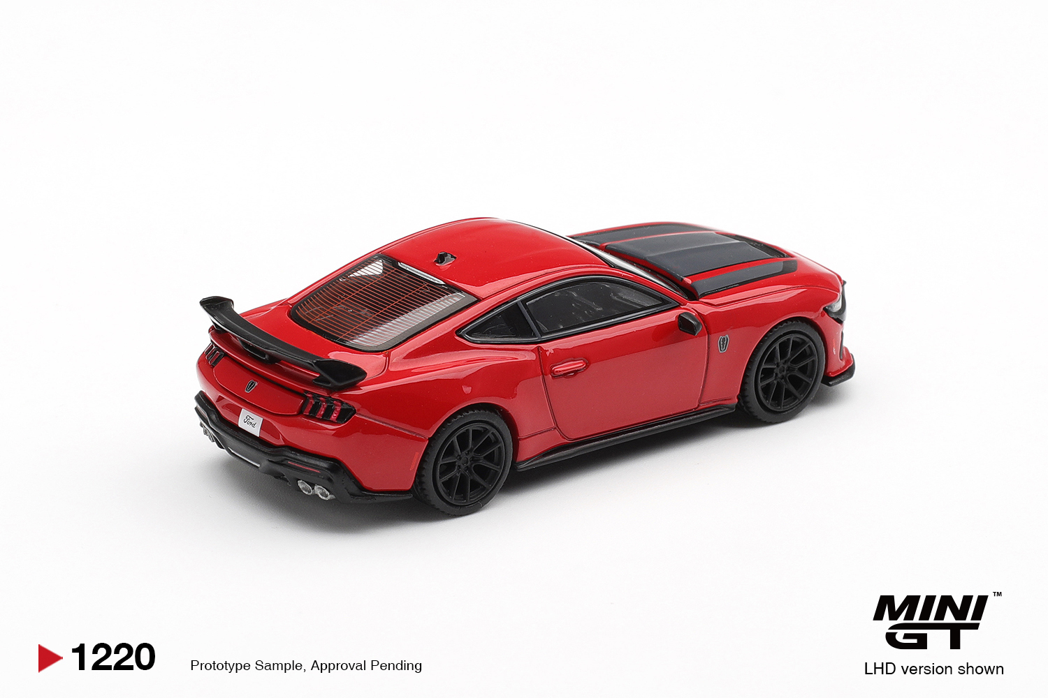 [預訂] Mini GT 福特 Mustang Dark Horse Race Red (左軚)