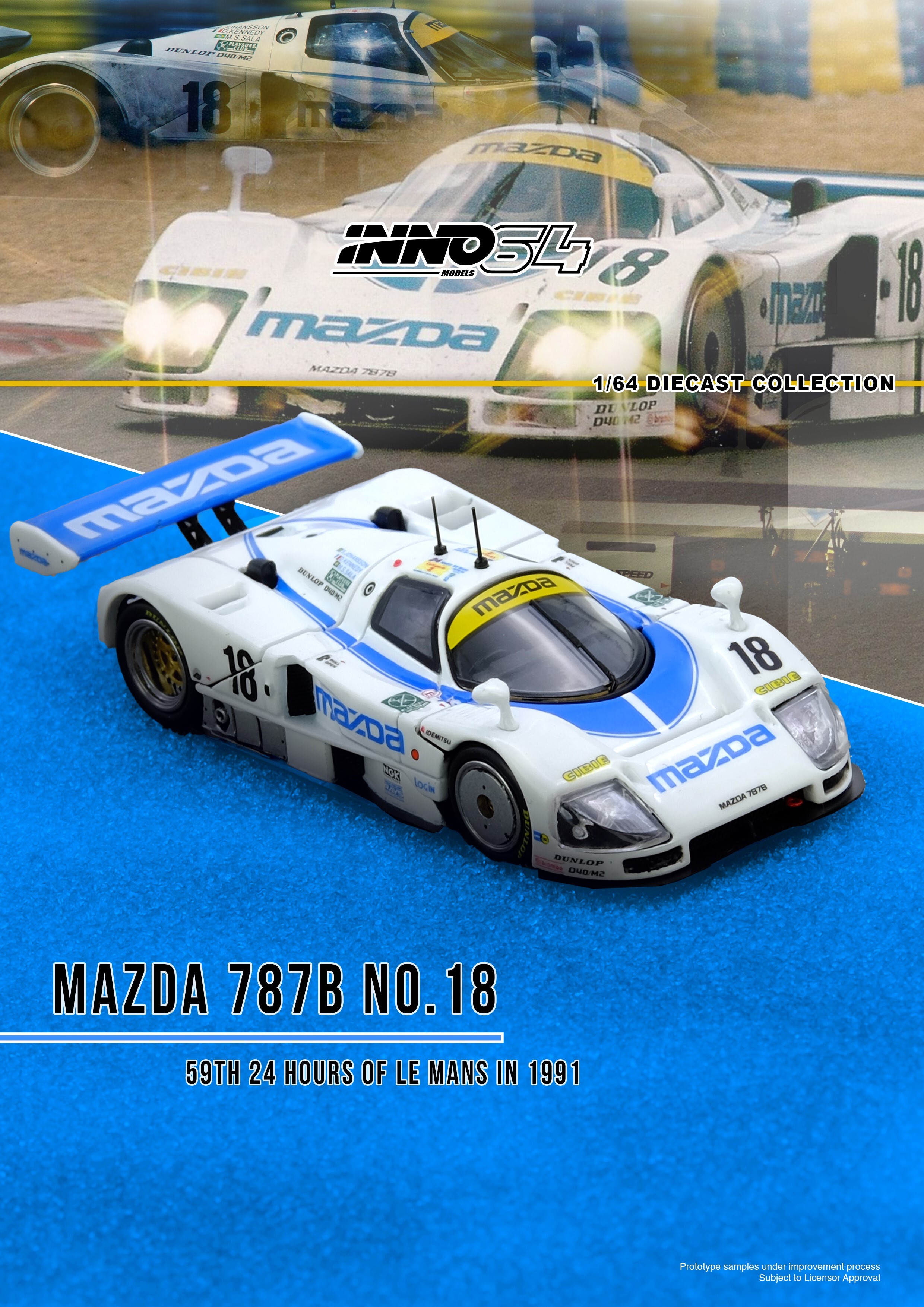[預訂] INNO 1/64 萬事得 787B No.18 第59屆 1991年利曼24小時耐力賽