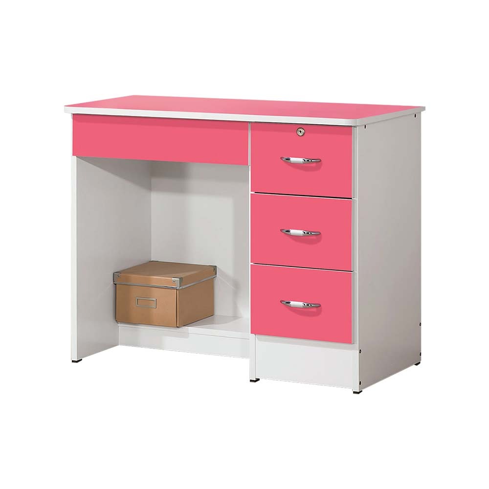 柏蒂家居-維克多3尺亮麗雙色學習書桌下座(二色可選)