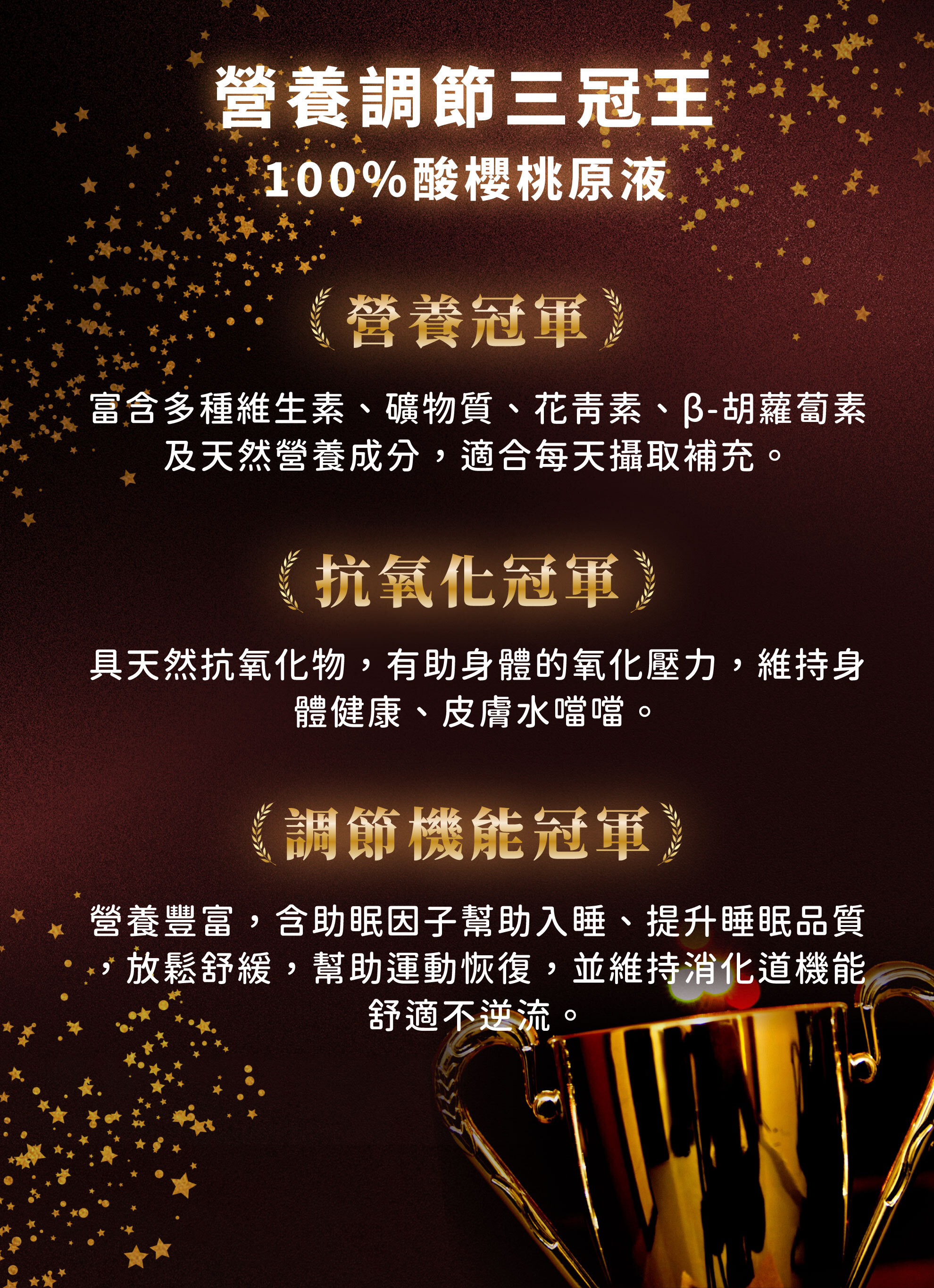 酸櫻桃汁三冠王