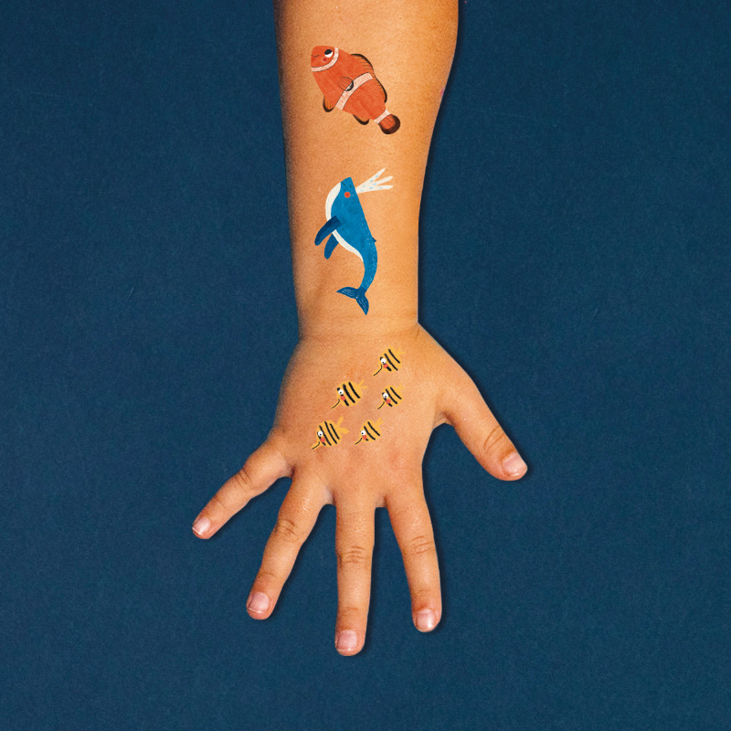 (預購4/7)西班牙Londji 海洋生物紋身貼紙