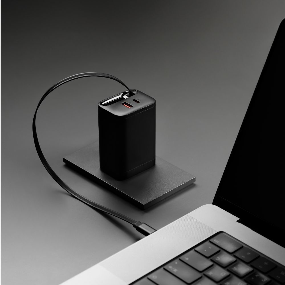 【 Unipapa 】有序收線快充頭 67W （黑色）