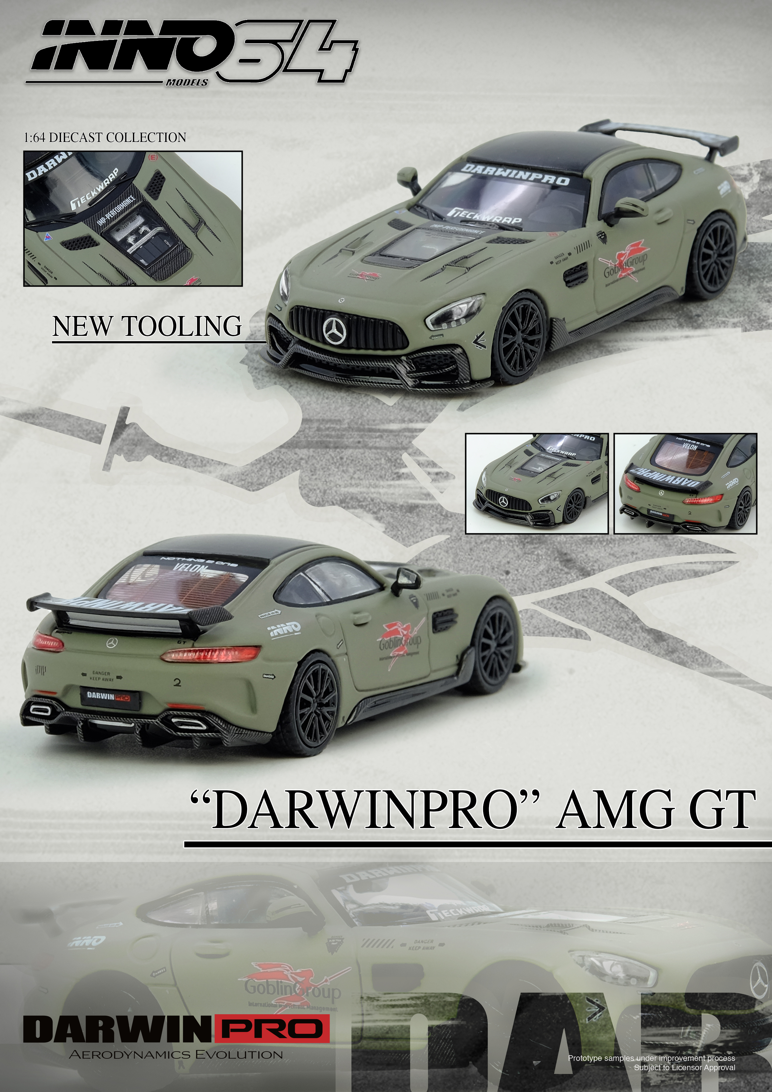 [預訂] INNO 1/64 DARWIN PRO AMG GT