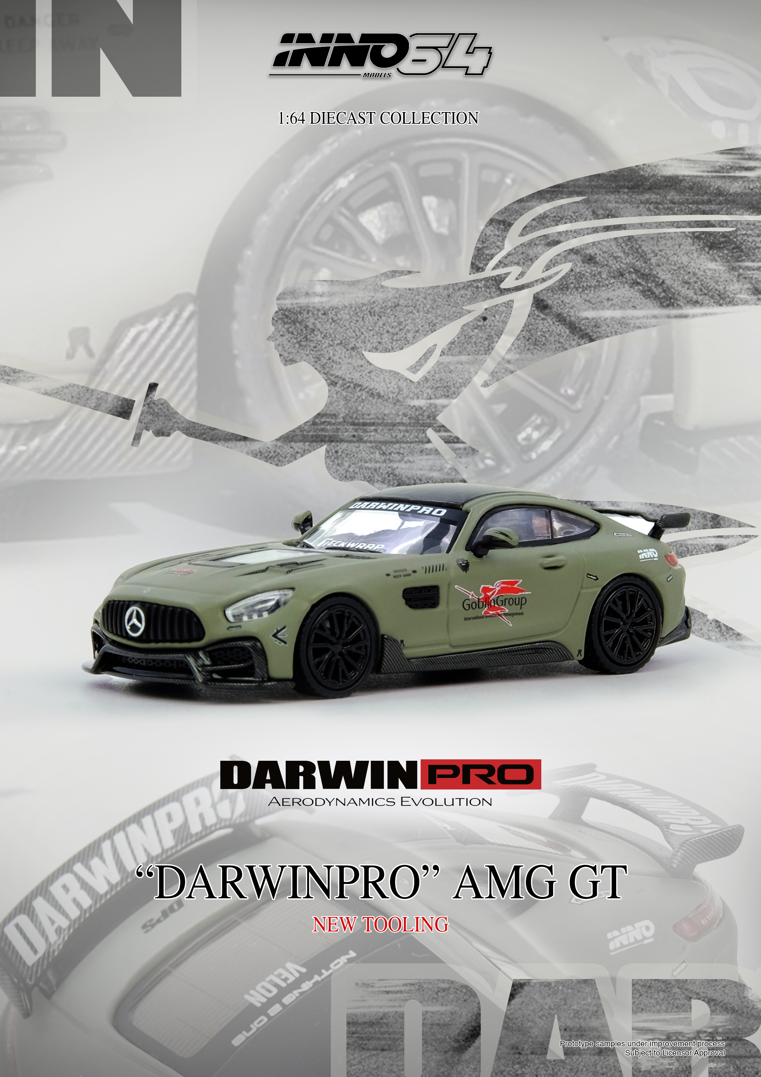 [預訂] INNO 1/64 DARWIN PRO AMG GT