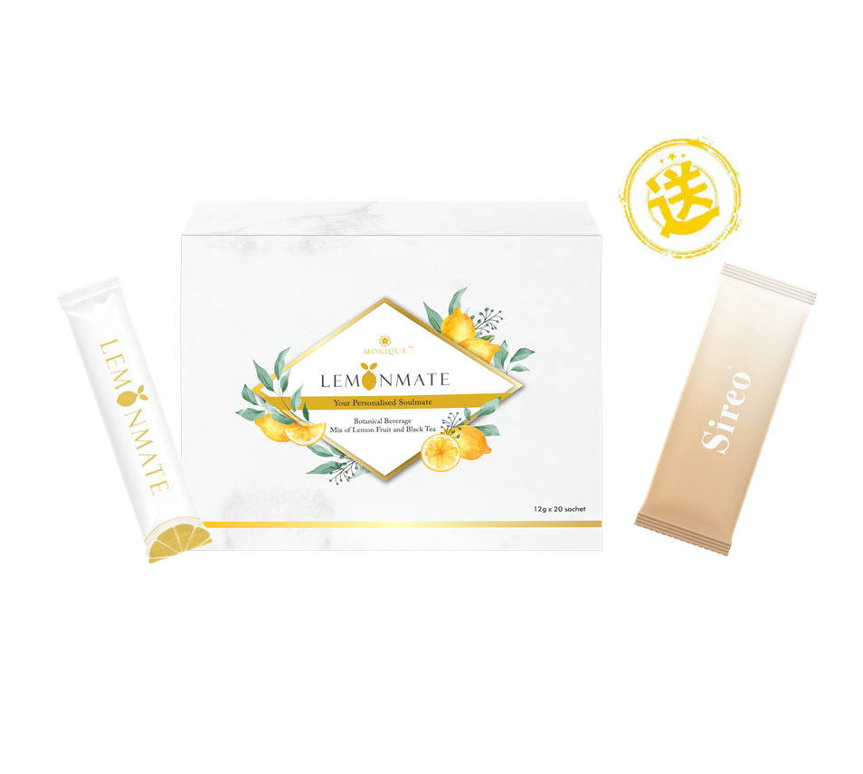 排毒x清宿便 【 Lemonmate 三幹細胞五益生菌排毒檸檬茶 (1盒12g *20包)】