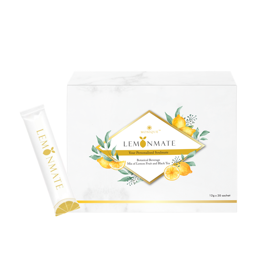 排毒x清宿便 【 Lemonmate 三幹細胞五益生菌排毒檸檬茶 (1盒12g *20包)】