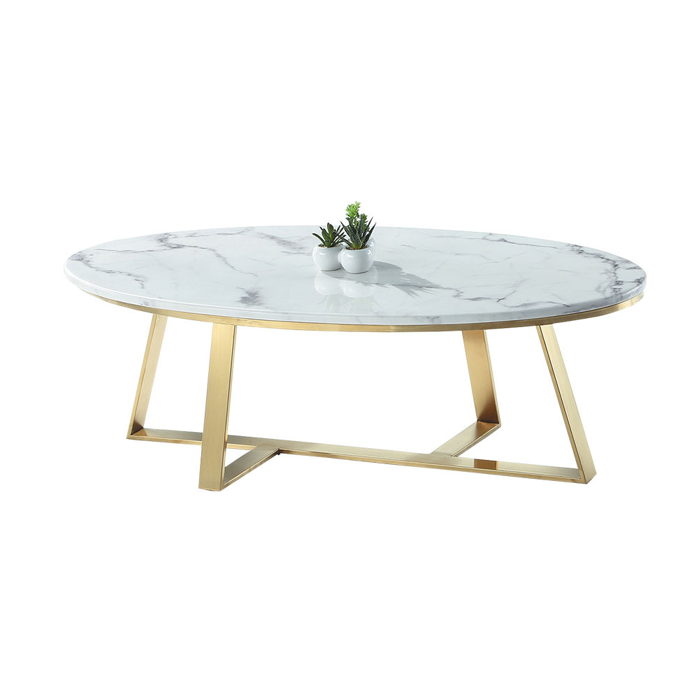 柏蒂家居-艾芙特橢圓石面茶几