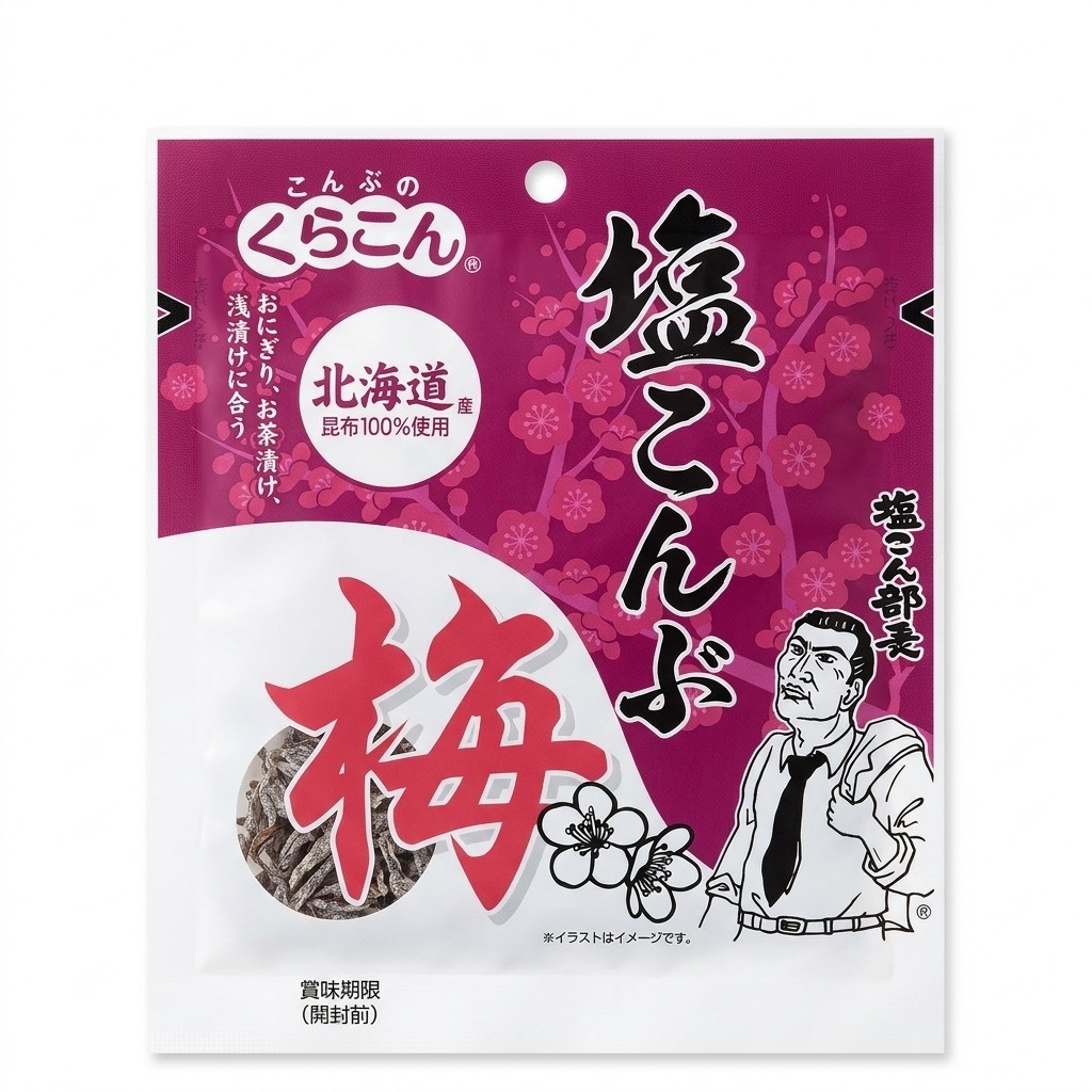 日本 小倉屋 鹽昆布部長 梅風味 16g