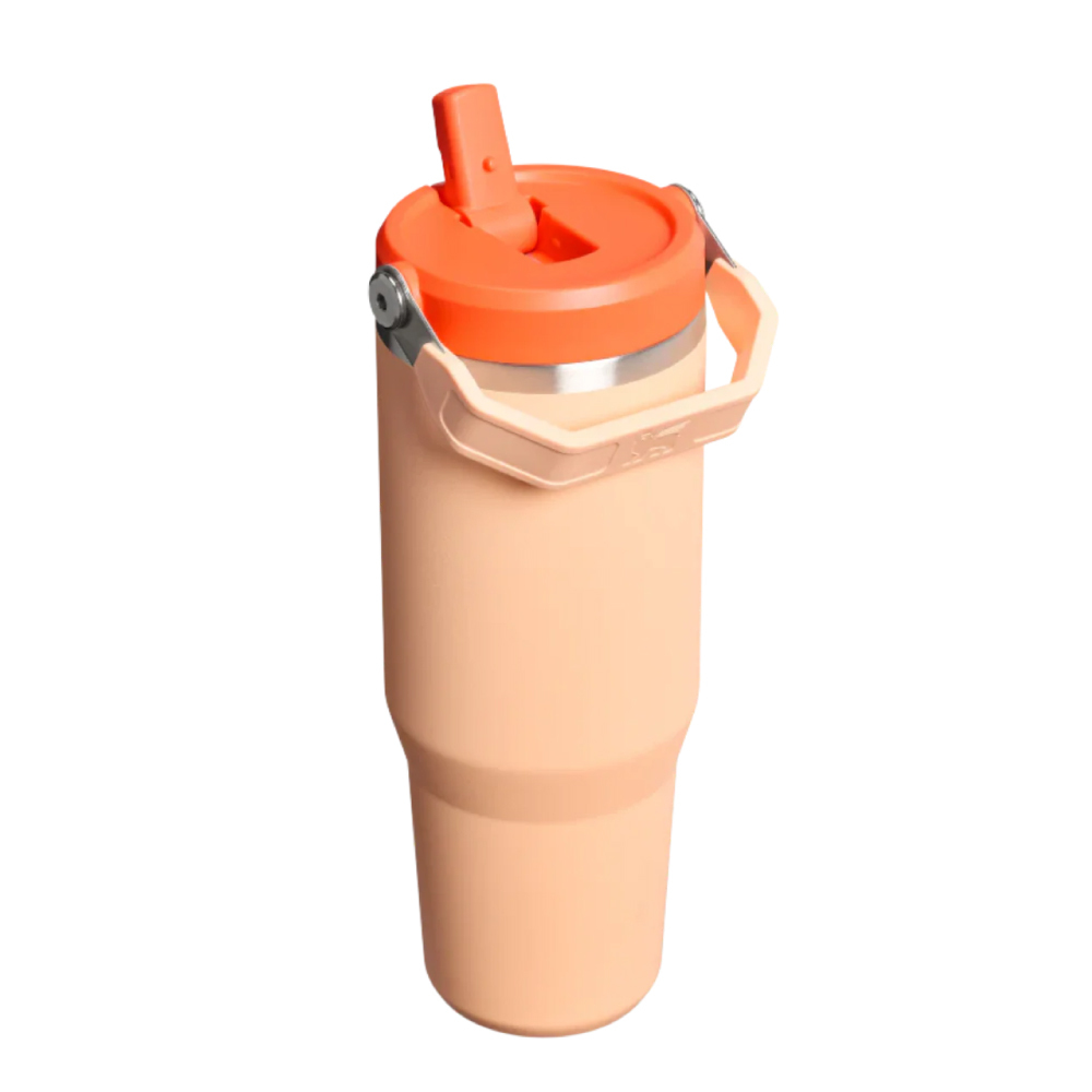 STANLEY 經典系列 IceFlow 手提吸管杯2.0 0.88L / 雪酪橙