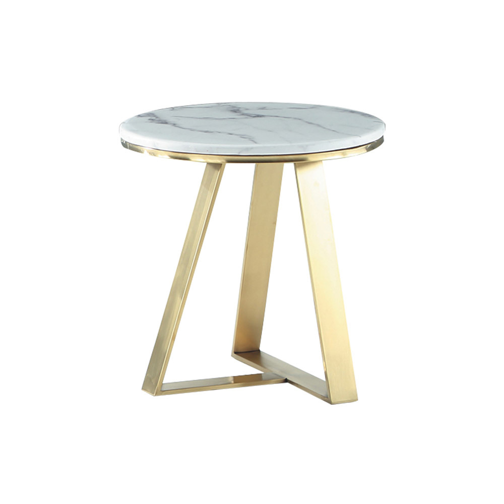 柏蒂家居-伊文圓形石面小茶几