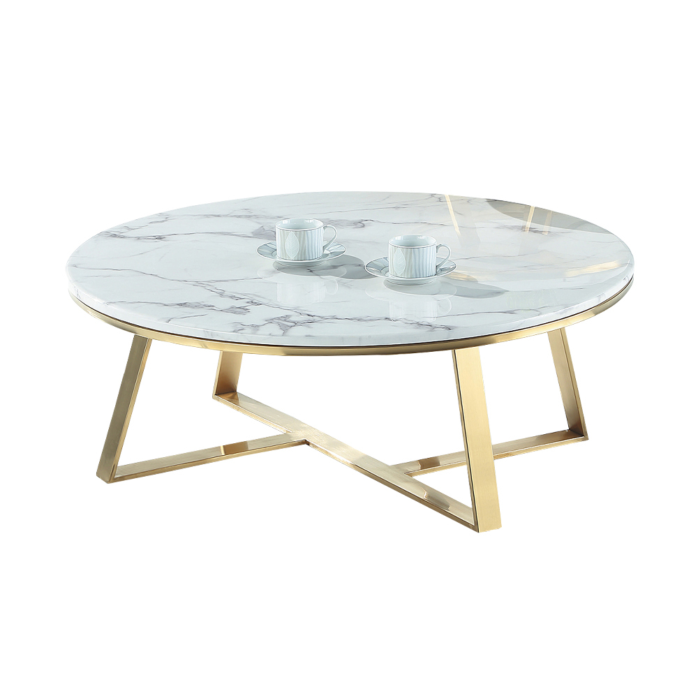 柏蒂家居-娜拉圓形石面大茶几