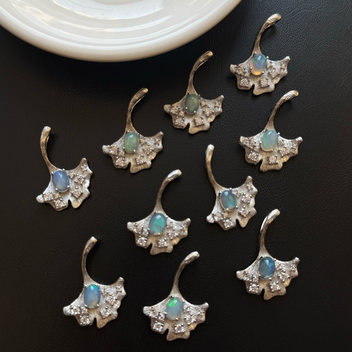 [原石] 衣索比亞蛋白石 銀杏 項鏈吊墜