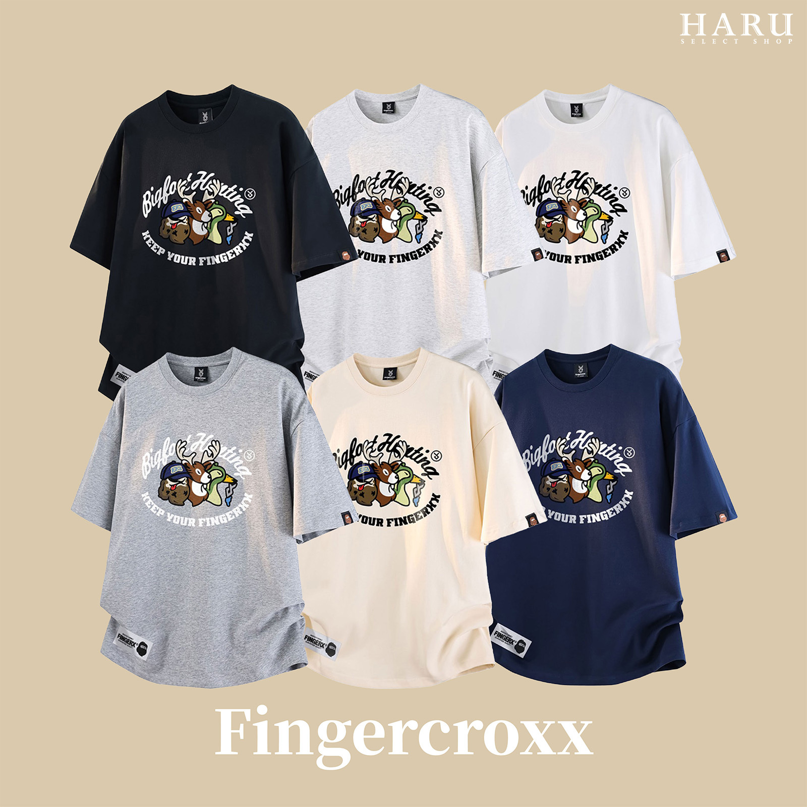 Fingercroxx FGXX  BAPE A BATHING APE 猿人頭 動物 塗鴉 美式 LOGO 短袖 T恤 TEE