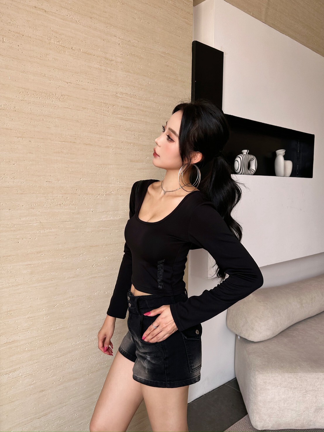 微光盛放’Faint Light—燙鑽上衣