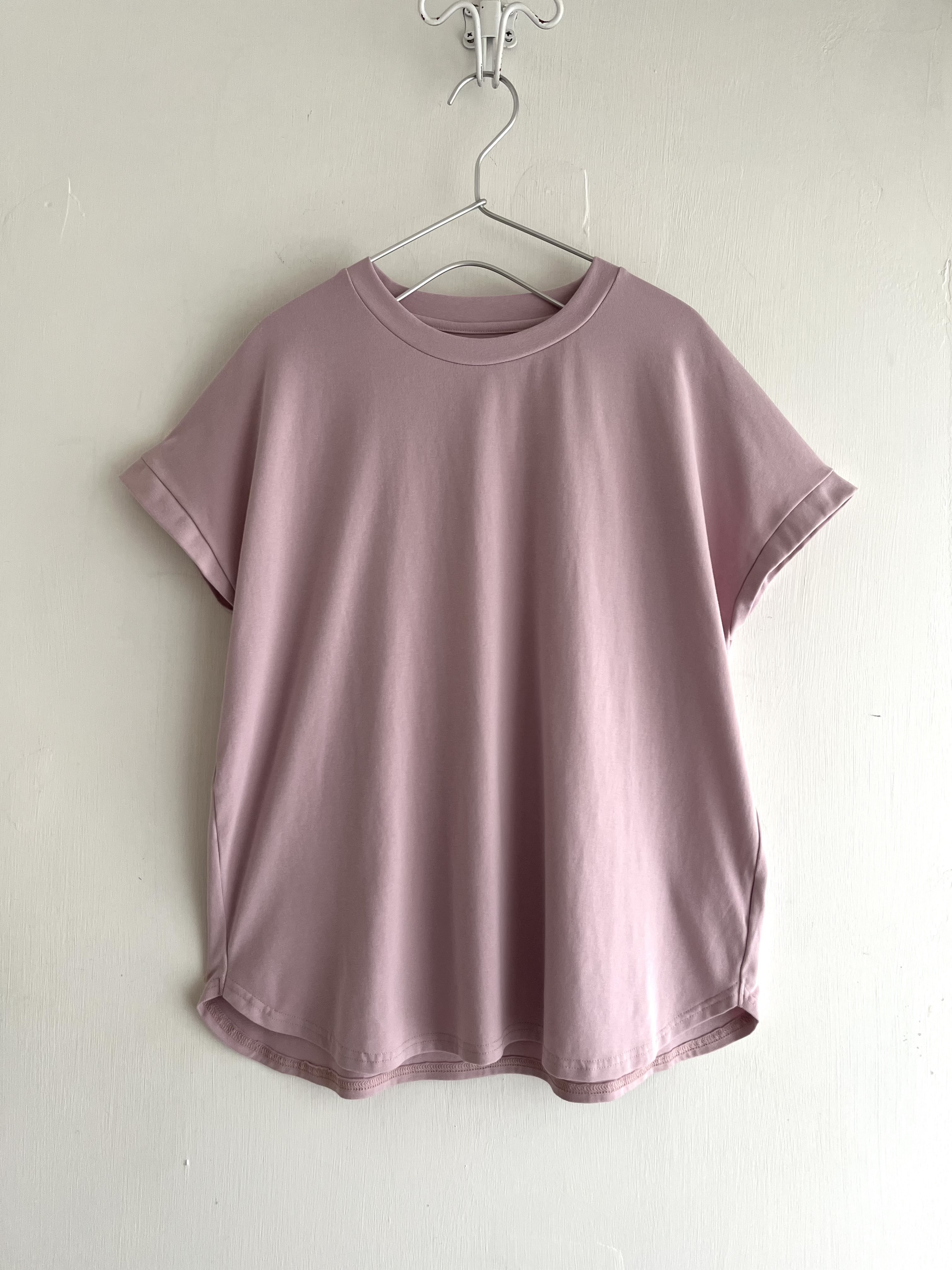 CUBE SUGAR粉紫色圓領top