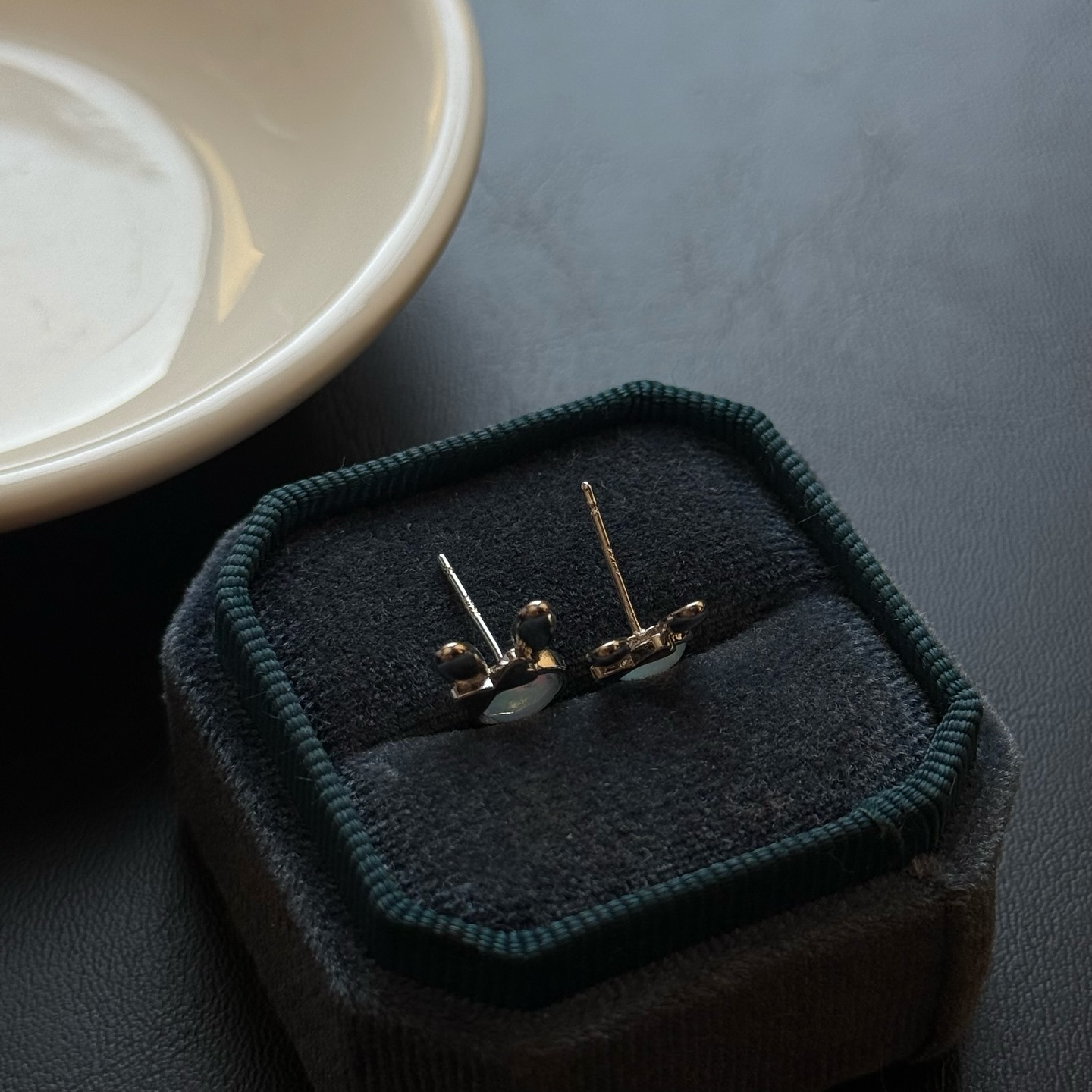 [原石] 衣索比亞蛋白石 兔子 925銀耳環