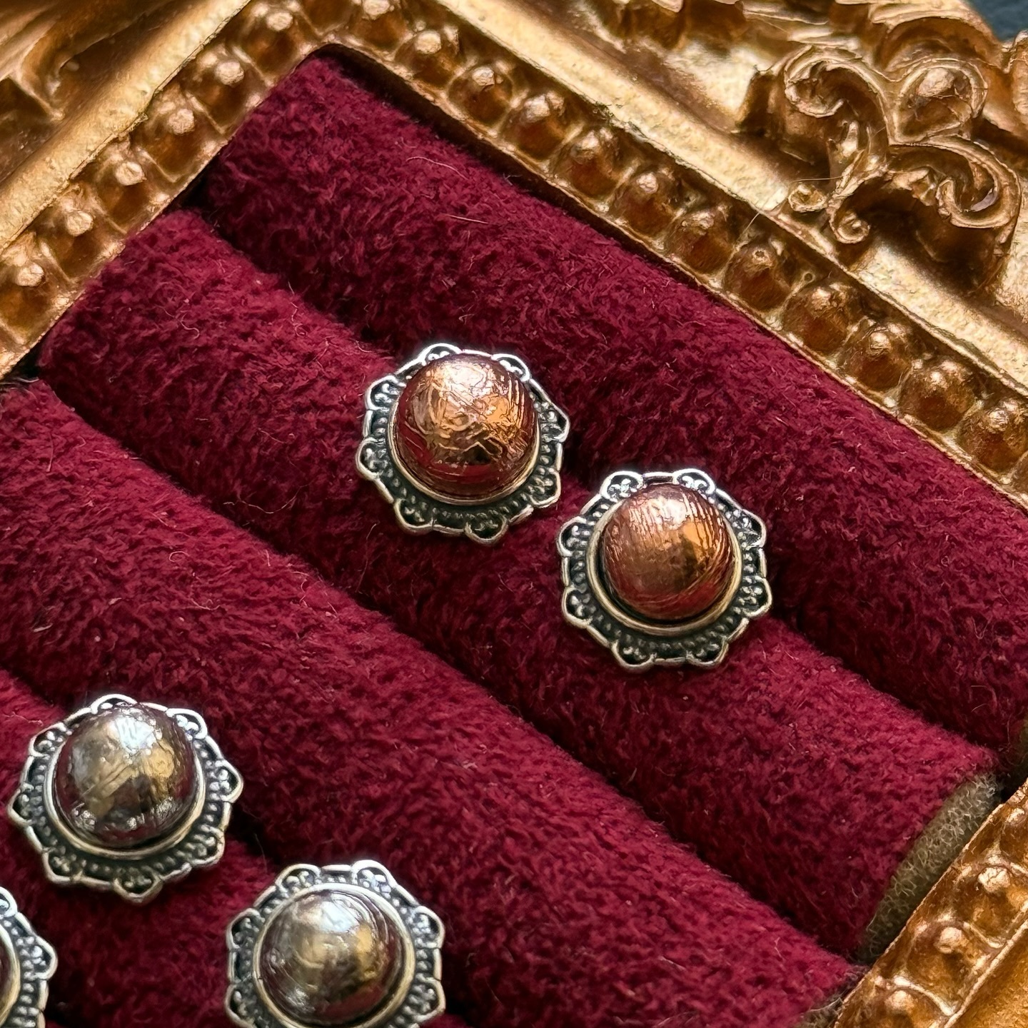 [原石] 鐵隕石 / 天鐵 925銀耳環