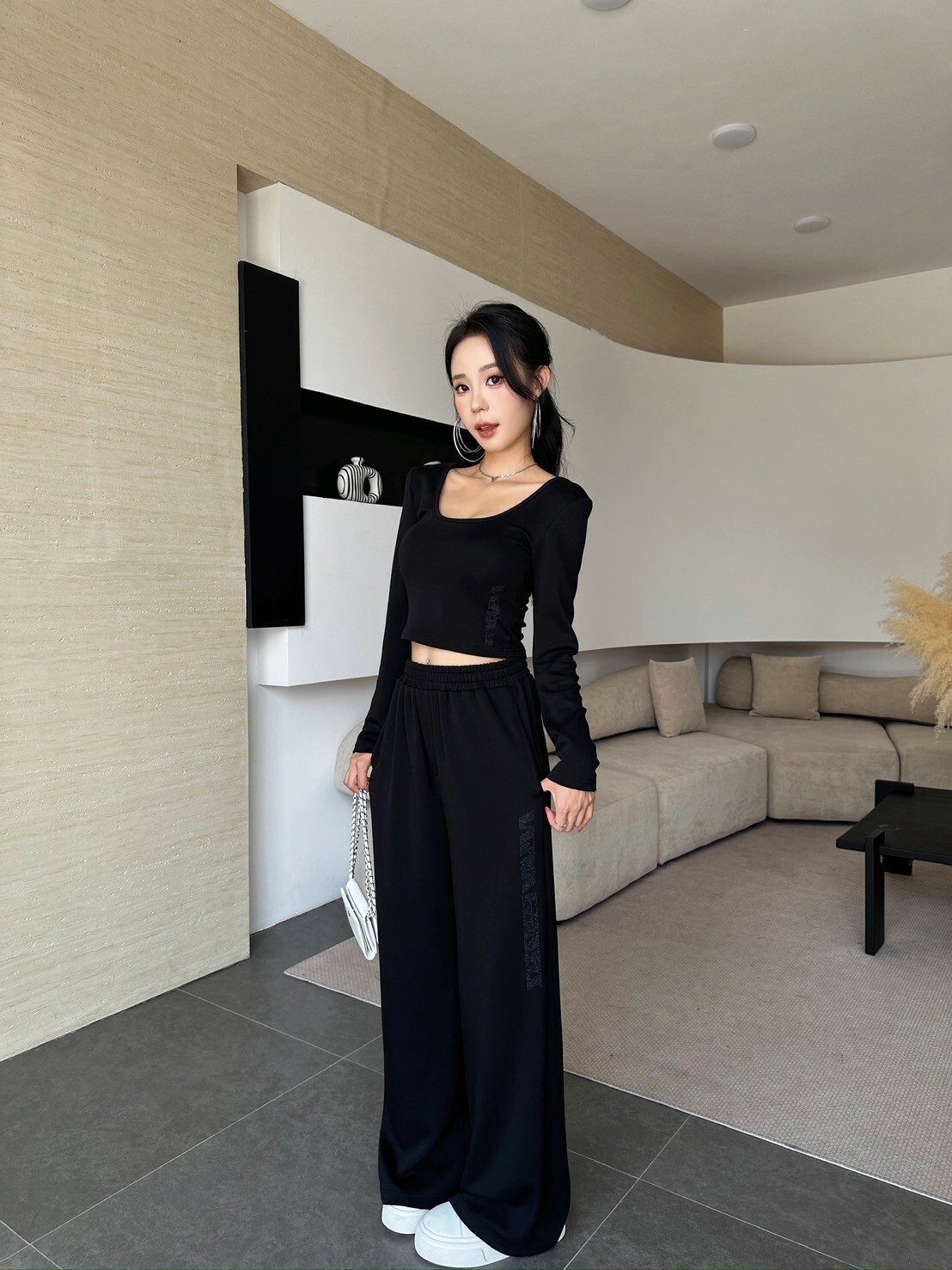 微光盛放’Faint Light—燙鑽長褲