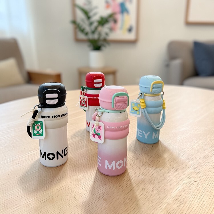錢多多雙飲水壺|附掛件
