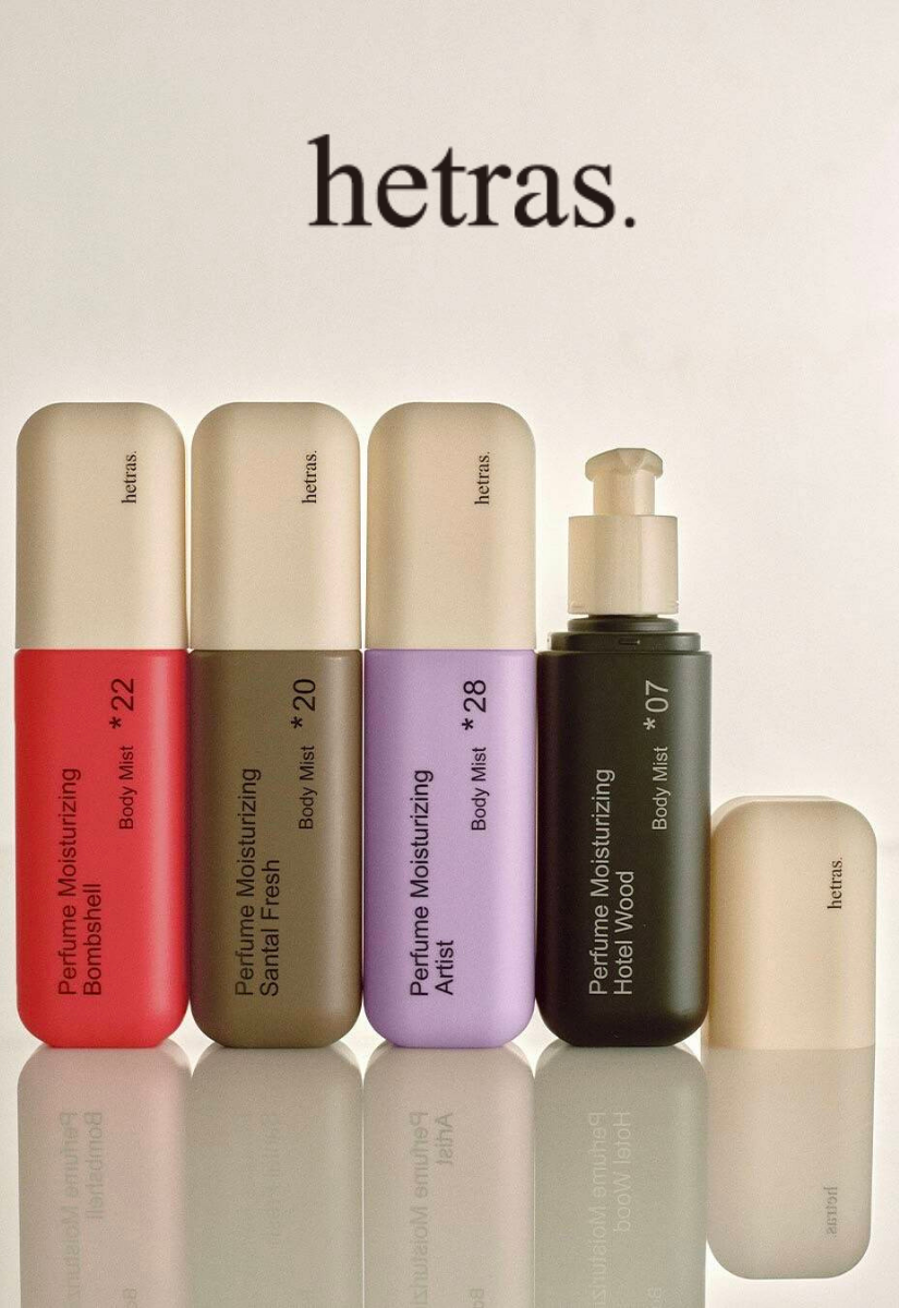 【 3/30收單 】hetras. 頂級雙層香水保濕身體噴霧 4款訂製高級香 韓國