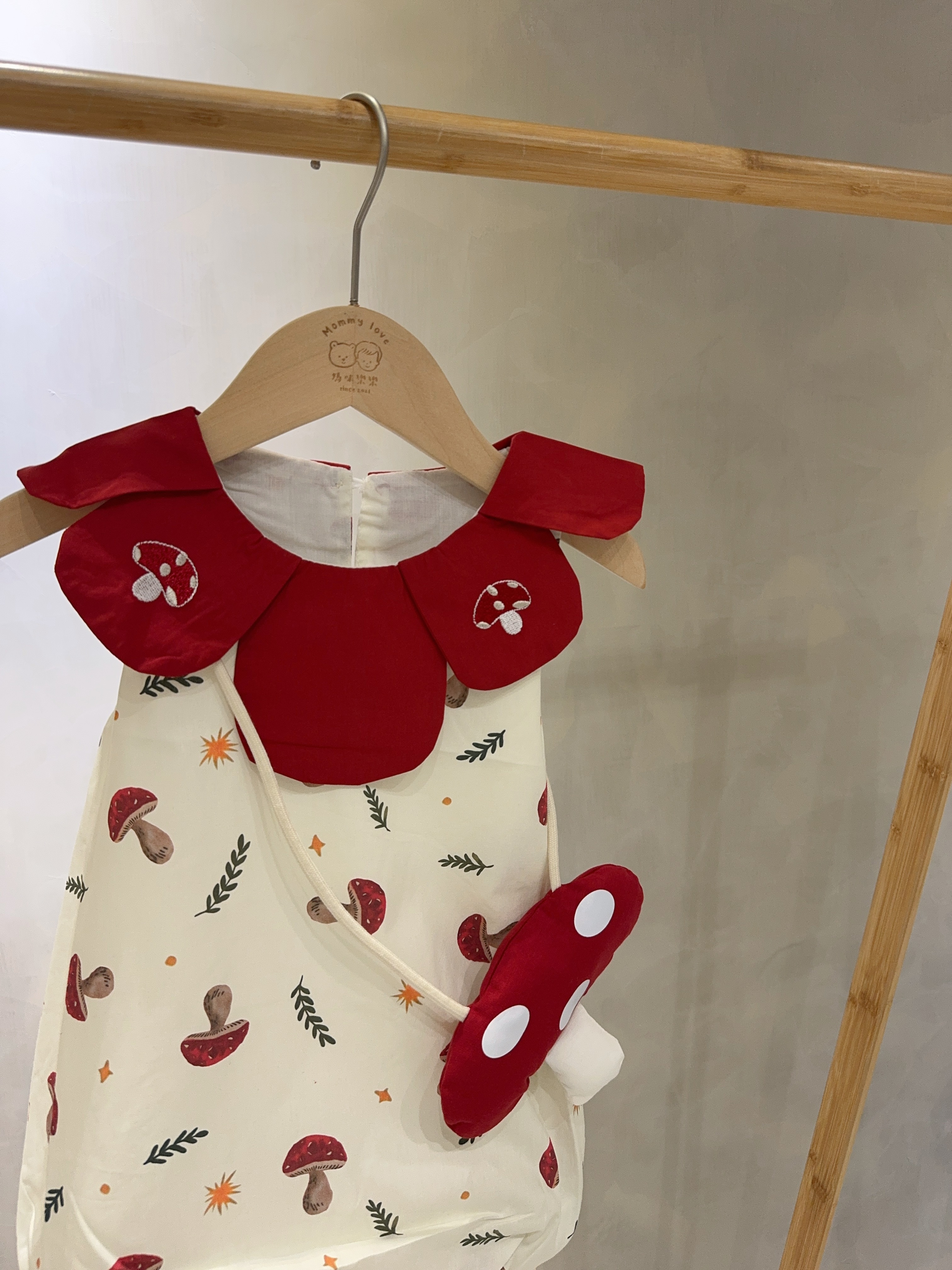 6359可愛蘑菇連衣裙(含包)C221