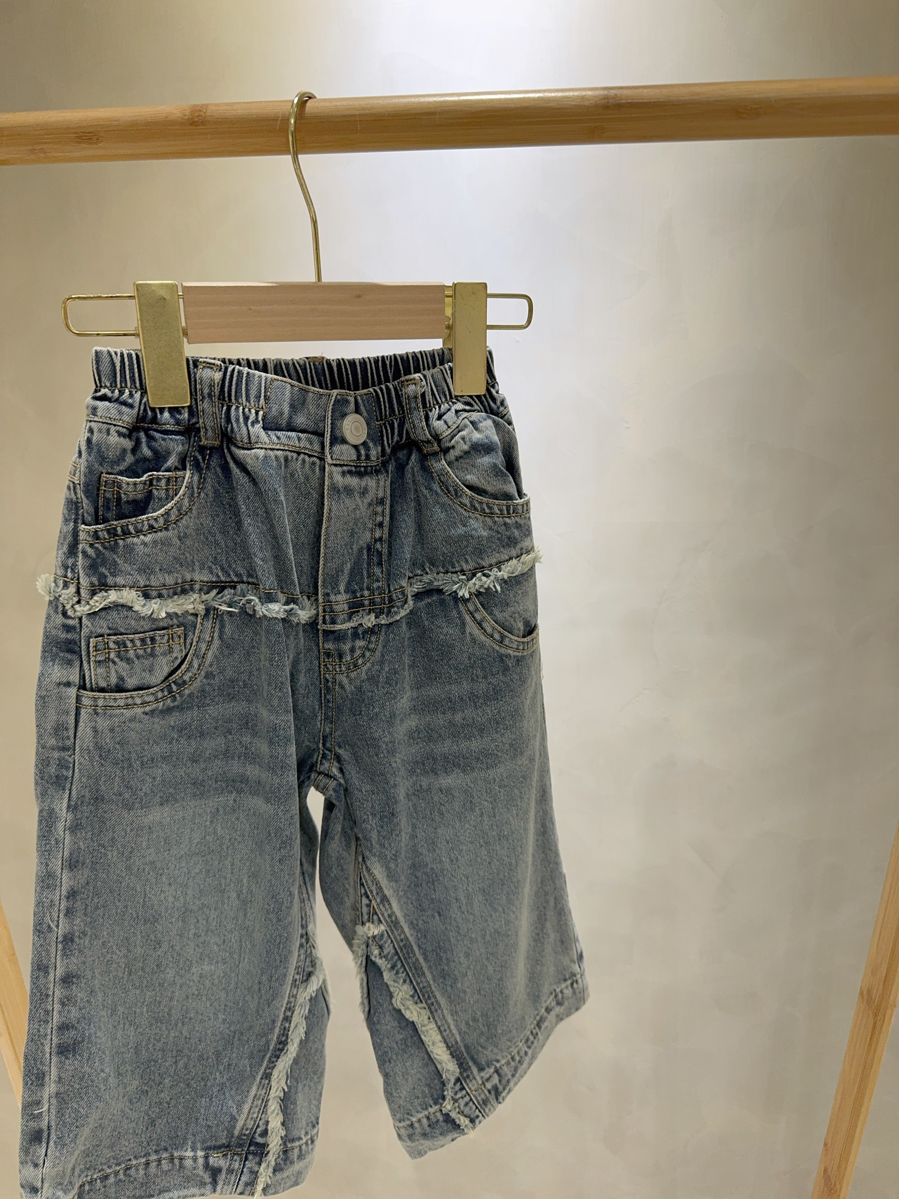 61360毛邊設計款牛仔褲C234