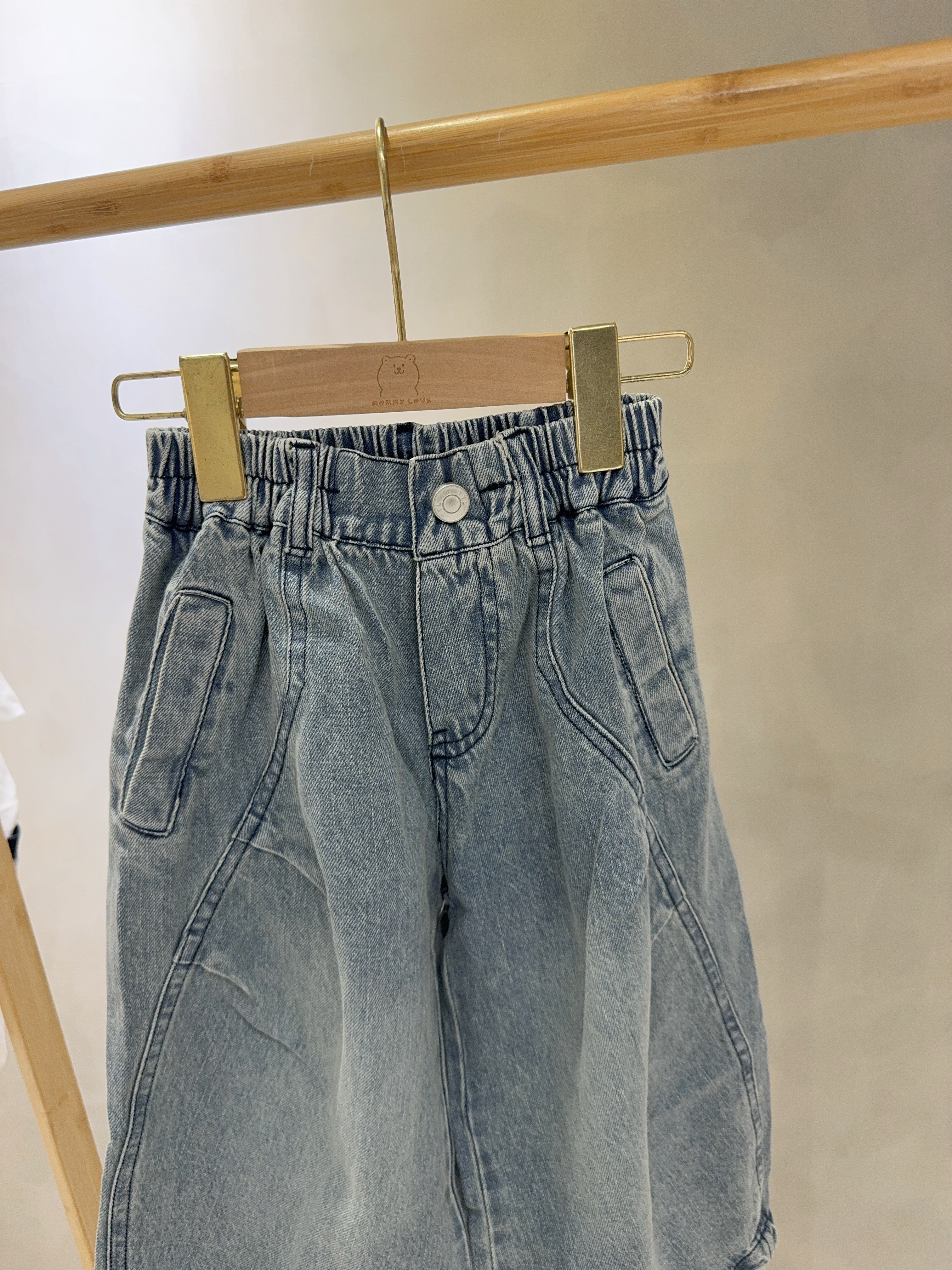 61355抓皺牛仔褲C235