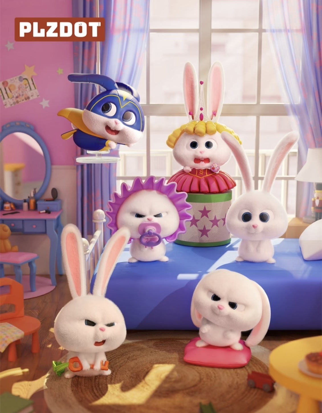 <正版授權> PLZDOT 兔老大 小白的生活 盲盒 植絨公仔