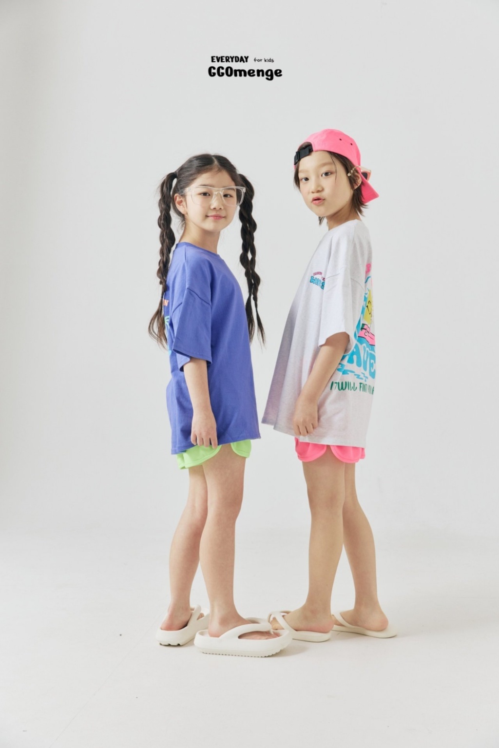 正韓夏Ggomenge 親子裝_兩色衝浪上衣