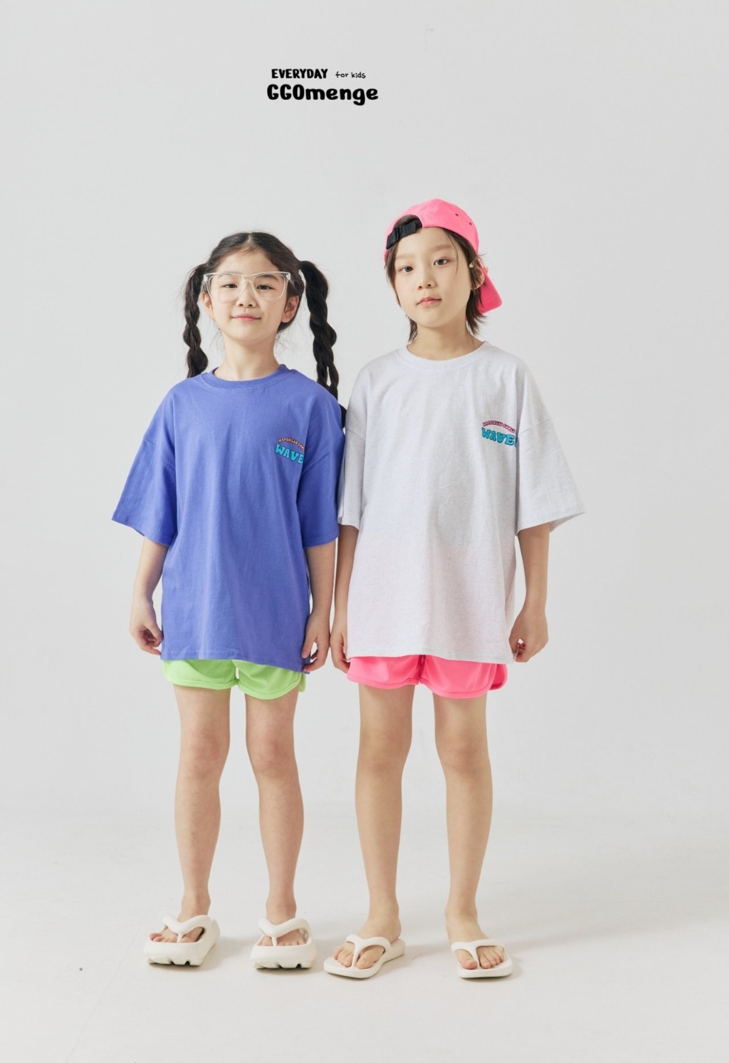 正韓夏Ggomenge 親子裝_兩色衝浪上衣