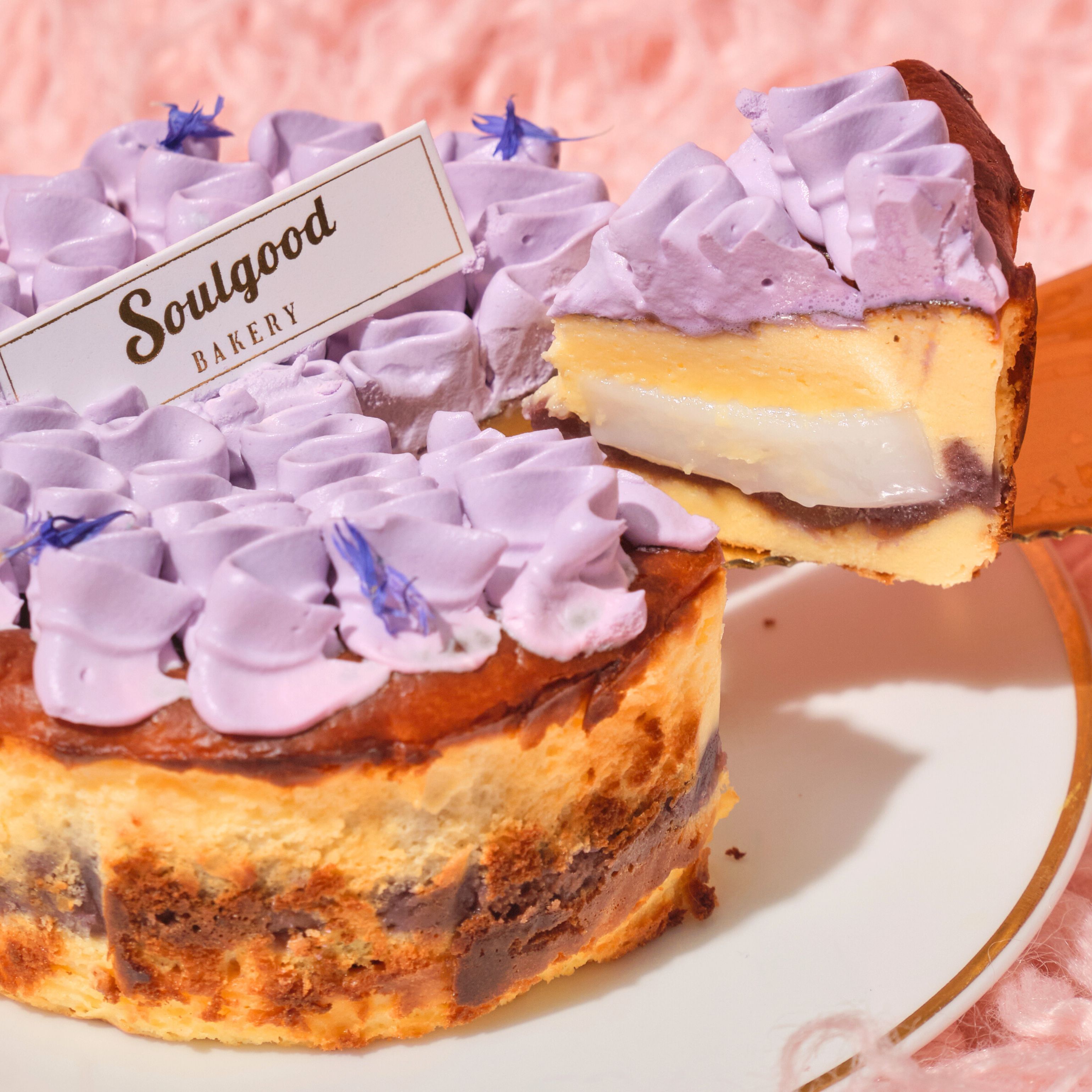 芋泥麻糬 迷你巴斯克芝士蛋糕