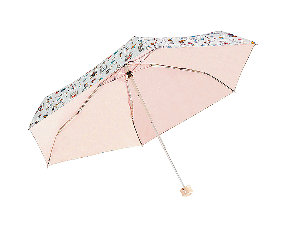 RAINSTORY-8°降溫凍齡手開迷你口袋傘(童話花繪)