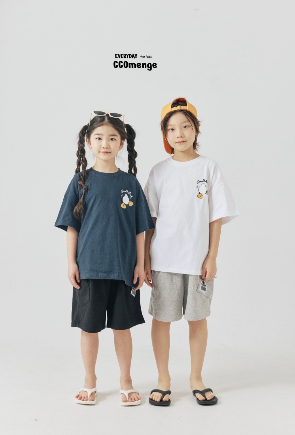 正韓夏Ggomenge 親子裝_兩色鴨鴨上衣