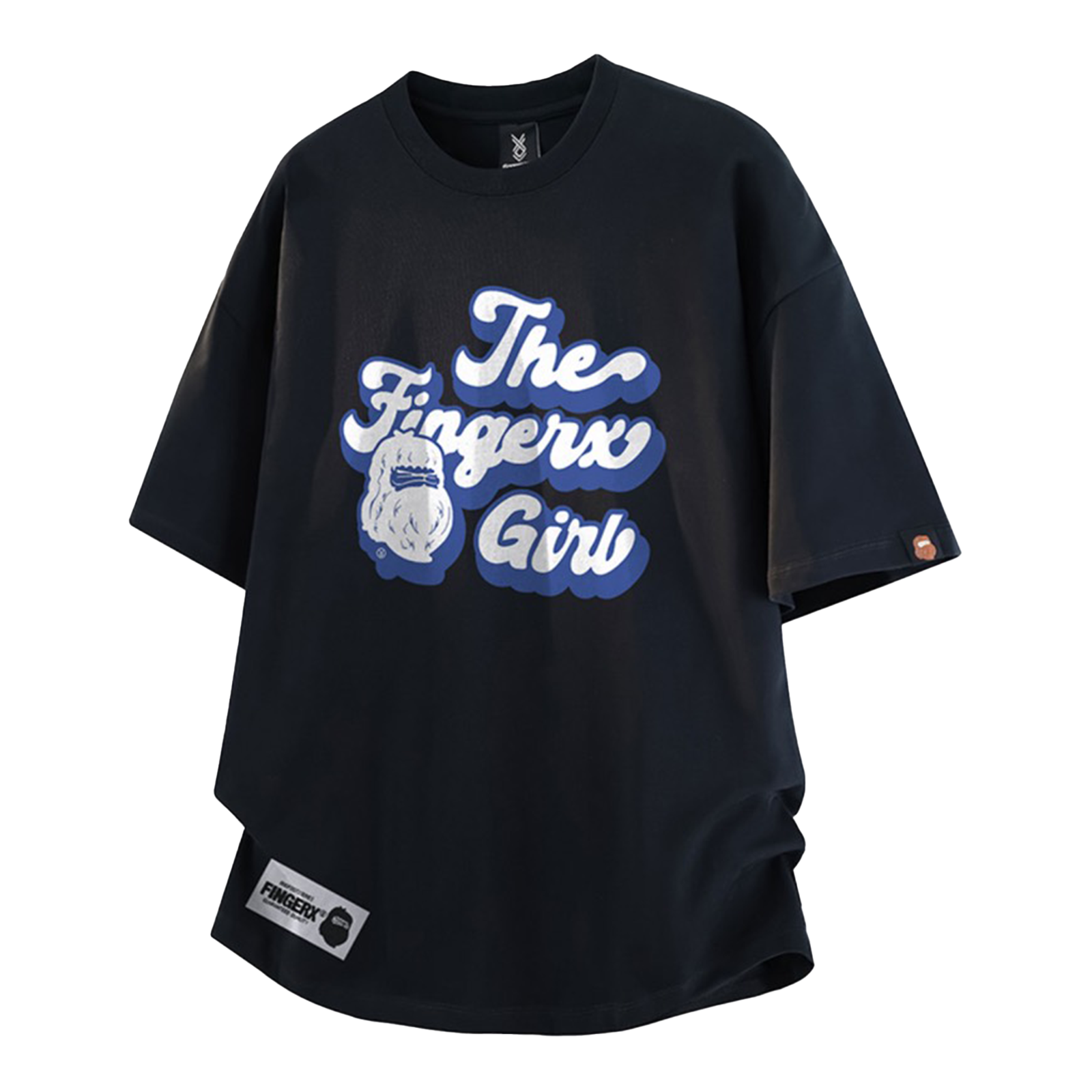 Fingercroxx FGXX  BAPE A BATHING APE 猿人頭 標語 塗鴉 美式 LOGO 短袖 T恤 TEE