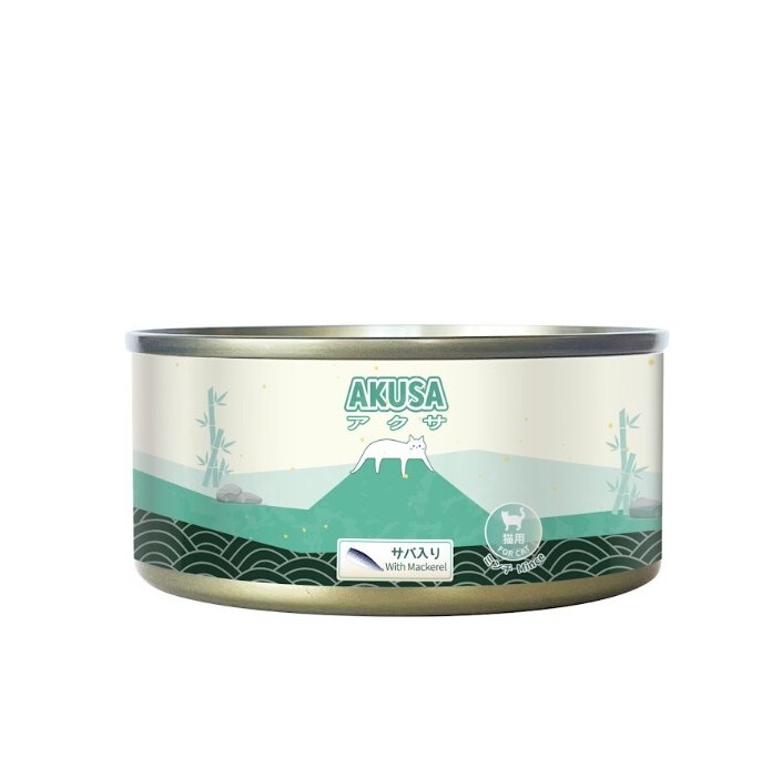 日本AKUSA 貓罐 鯖魚肉醬 156g【原箱24罐】