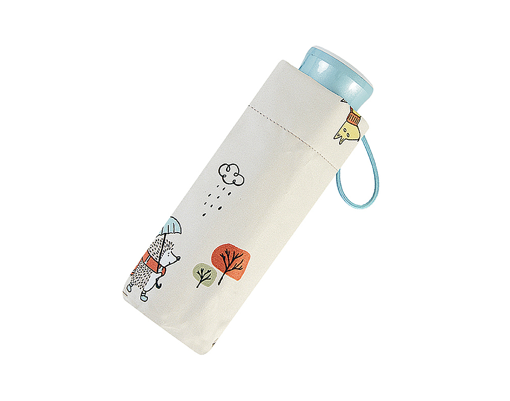 RAINSTORY-8°降溫凍齡手開迷你口袋傘(撐傘的刺蝟)