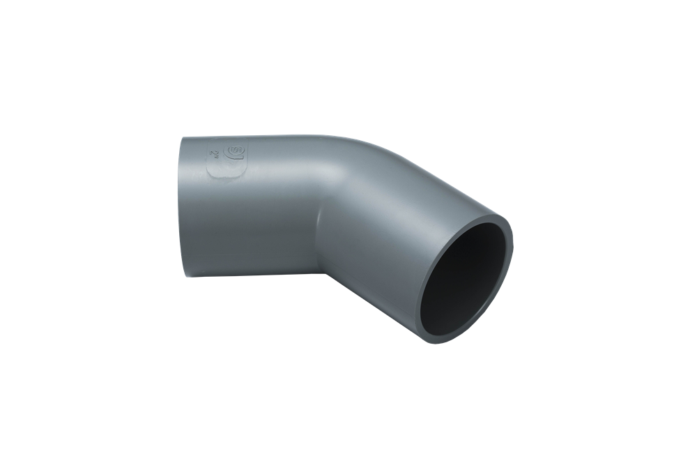PVC45度彎頭-灰厚