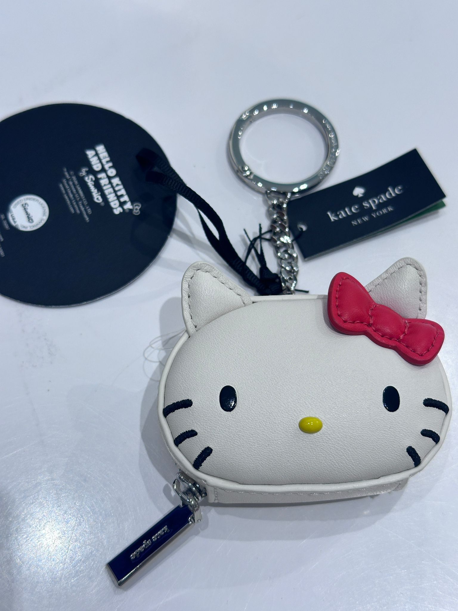 RQ07 KS Hello Kitty造型鎖匙扣 Hello Kitty And Friends X Kate Spade New York 3D Hello Kitty Bag Charm