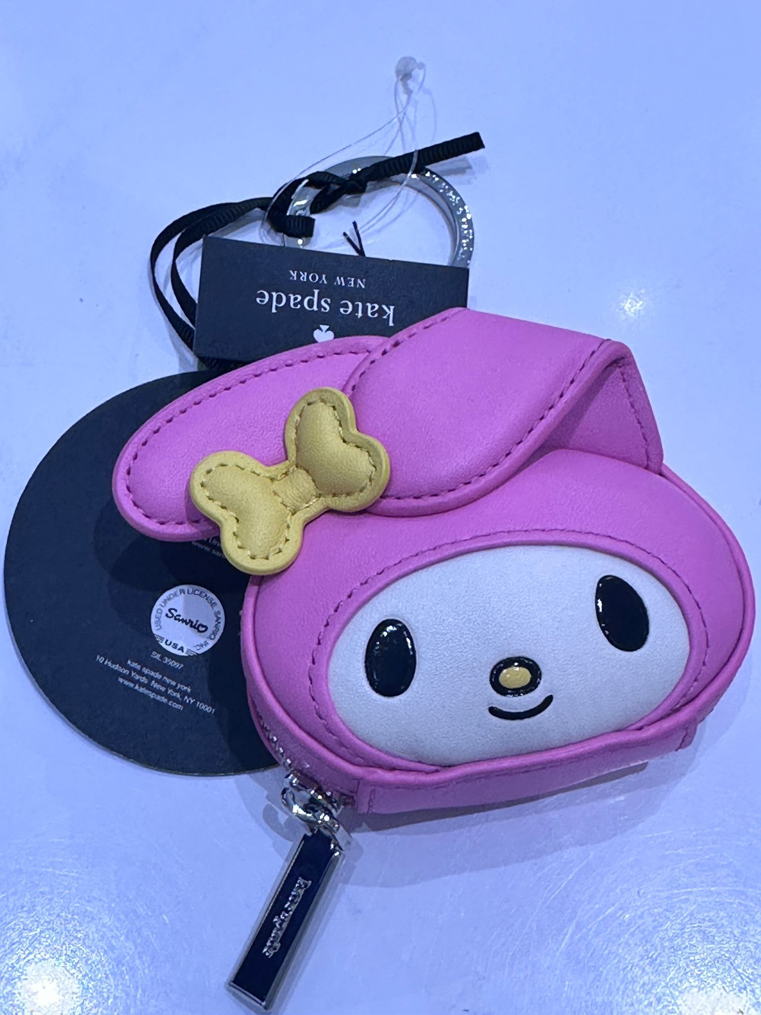 RQ08 KS Melody造型鎖匙扣 Hello Kitty And Friends X Kate Spade New York 3D My Melody Bag Charm
