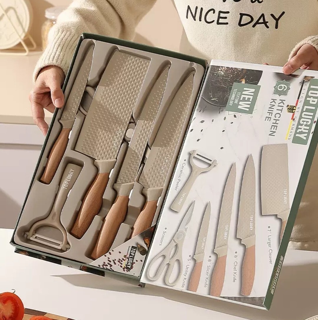 簡約風廚房刀具六件組