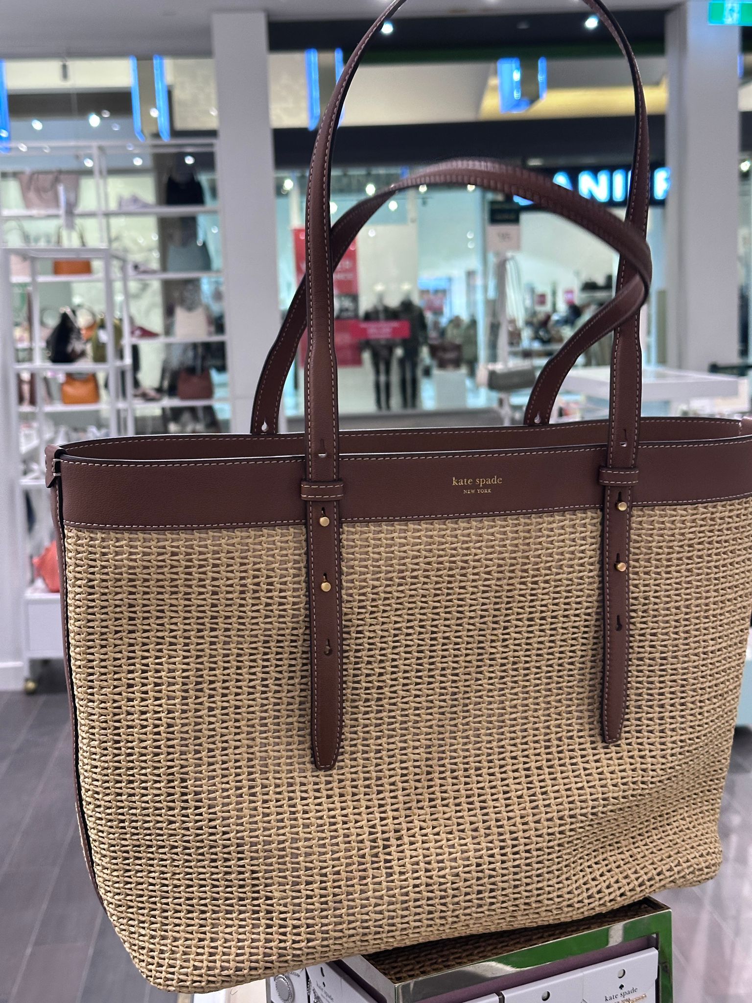 RQ11 KS 專門店 藤織tote袋 Do It All Straw Large Tote Bag