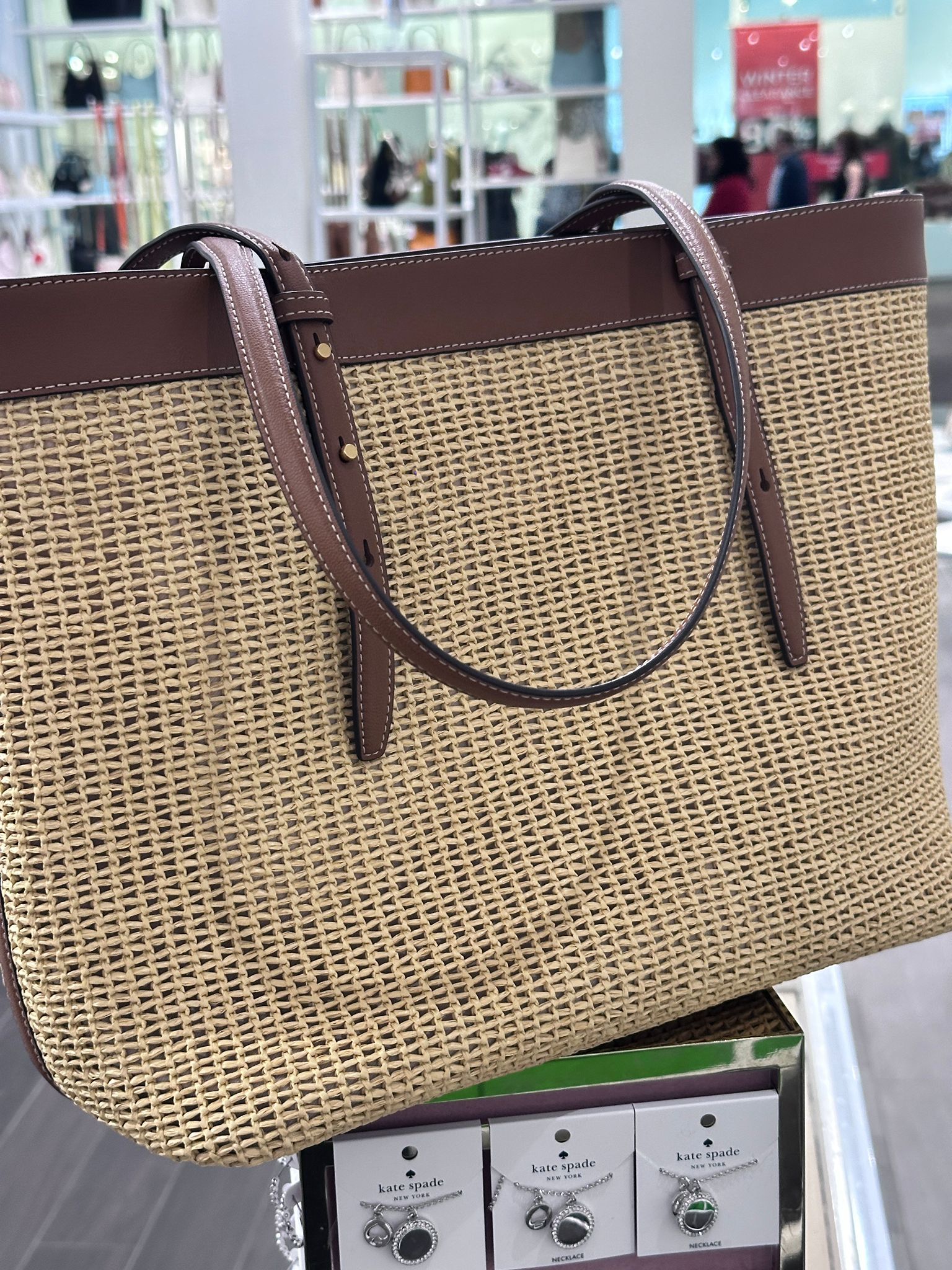 RQ11 KS 專門店 藤織tote袋 Do It All Straw Large Tote Bag