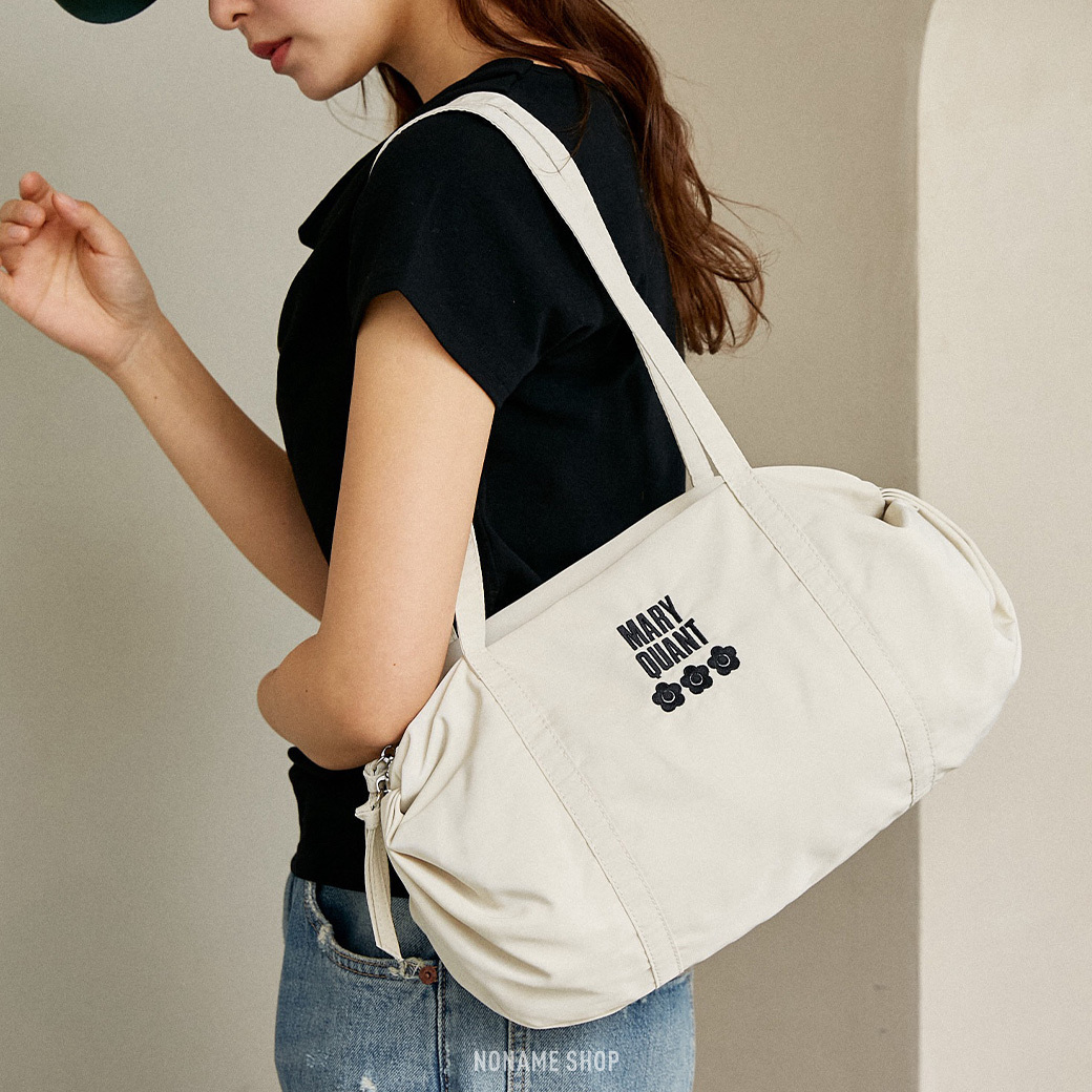 MARY QUANT × PUBLUX 聯名 刺繡LOGO 點點 波士頓包 四色